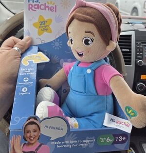 Rachel Singing Doll with Pink Shirt and Blue Overalls
